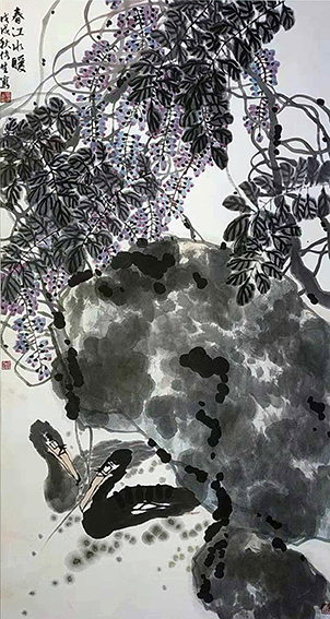 袁博生作品《春江水暖》.jpg