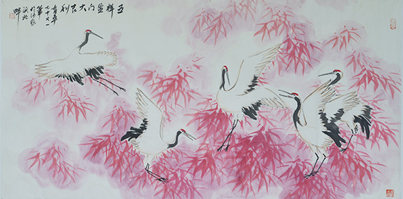 尤育皋作品《五祥盈门大吉利》.jpg