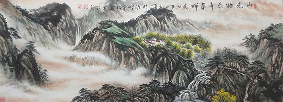 李守强作品《山光雾态弄春晖》.jpg