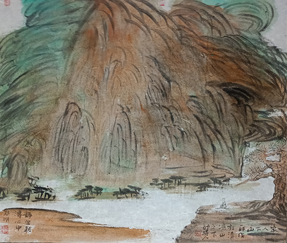 王玉喜作品《山下人家》规格：68cmⅹ54cm.jpg