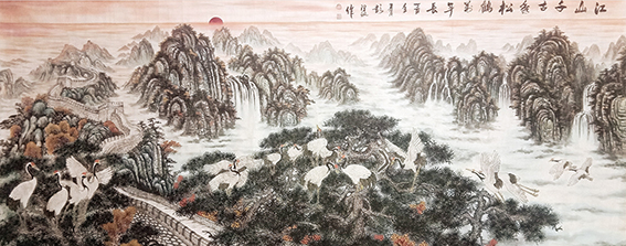 彭泽讯作品《松江松鹤图》.jpg