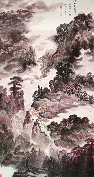 白桂芹作品2《秋山宜落叶 秀水出寒烟》.jpg