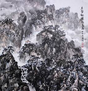 都国桢作品《东鳌观瀑听清泉》.jpg