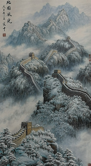 裴宪中作品1《北国风光》138x69cm.jpg