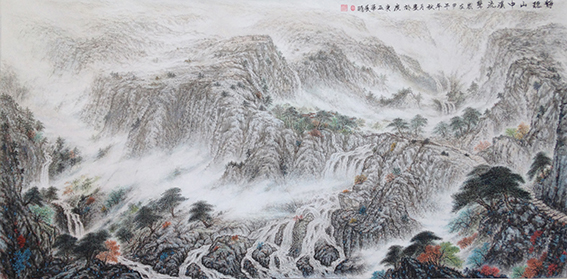 黄展时作品《静听山中溪流声》.jpg