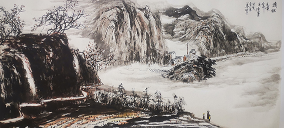袁陆华作品《清秋》  规格：138×72cm  2022年.jpg