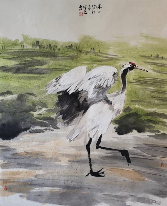 仇振霖作品《沐心》规格：69cm×85cm.jpg