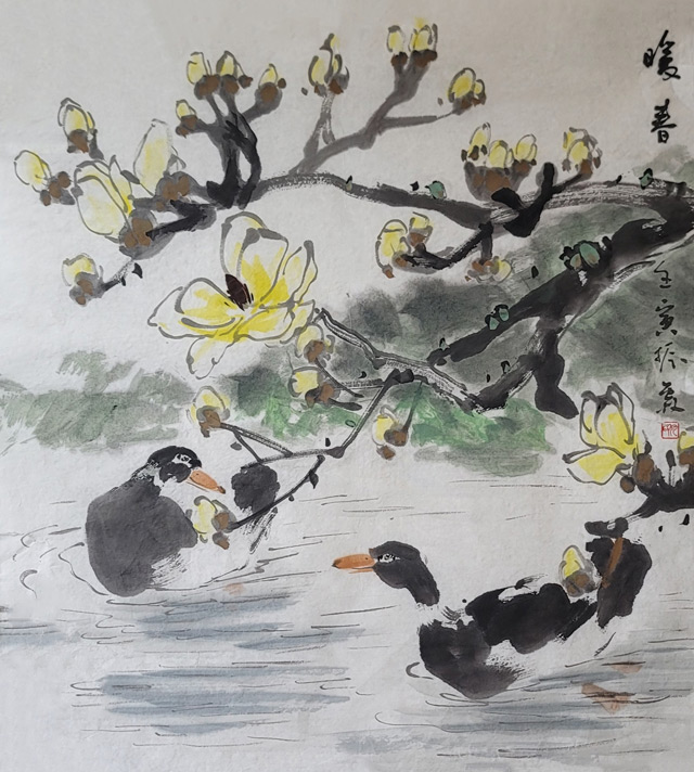仇振霖作品《暖春》规格：62cm×69cm.jpg