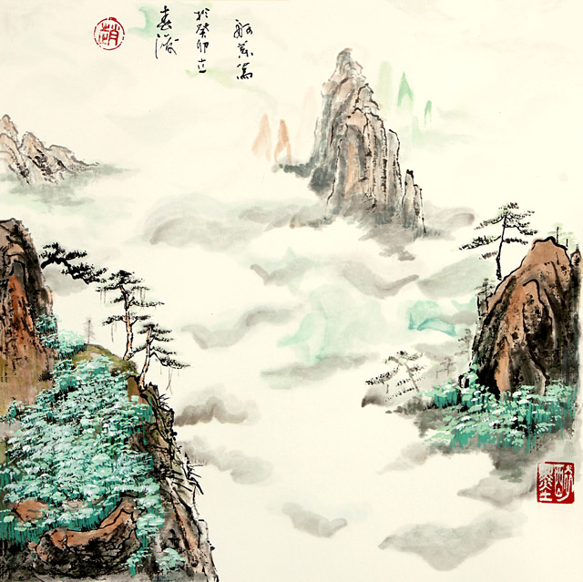 赵珂作品《云海》规格：38cmx38cm.jpg