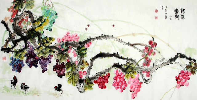 赵珂作品《紫气东来》规格：138cmx69cm.jpg