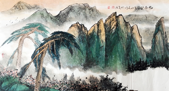 赖由亮作品1《柏舟》180cmX97cm.jpg