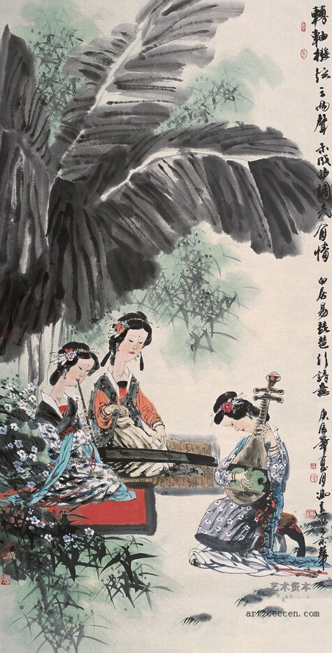 2000年作白居易《琵琶行》诗意图