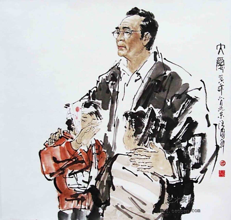 2008大爱50x53cm