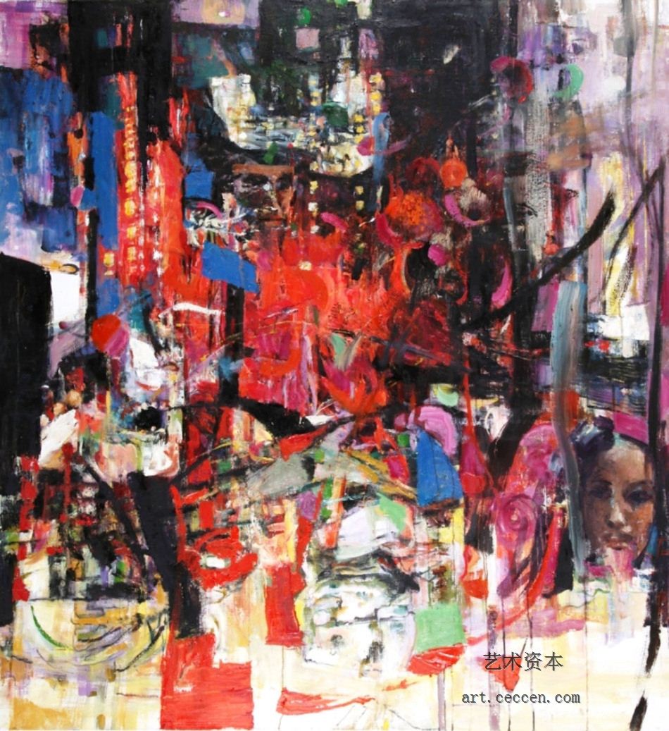 三月三2000年作130X140cm