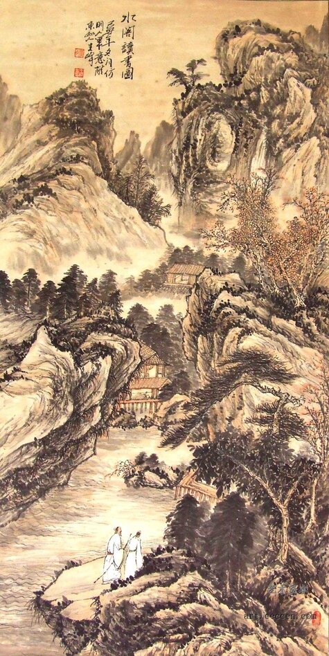 仿古山水