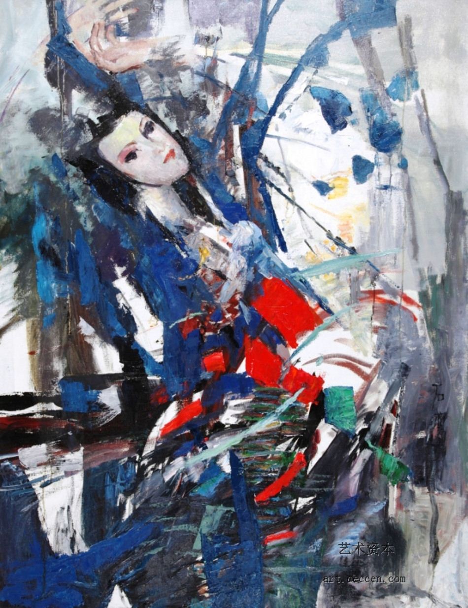 佛的女儿1998年114x146cm