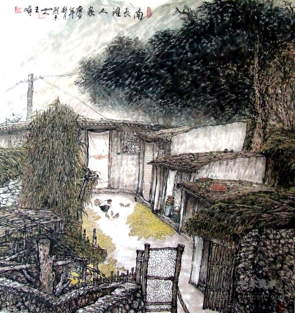 南长滩人家65×65cm