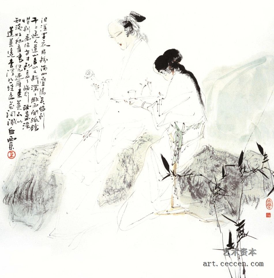 宋人诗意68cm×68cm1998