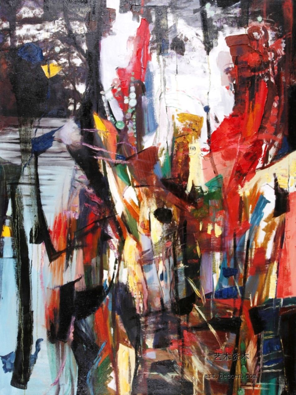 对话1990年作112X148cm