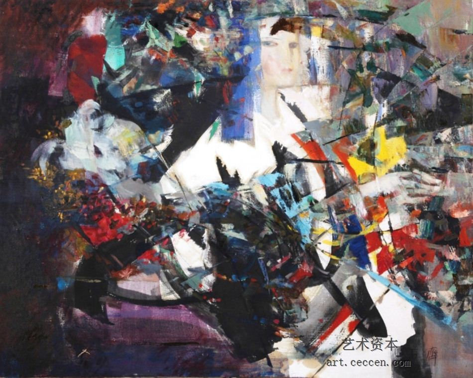 小倩1993年作80X100cm