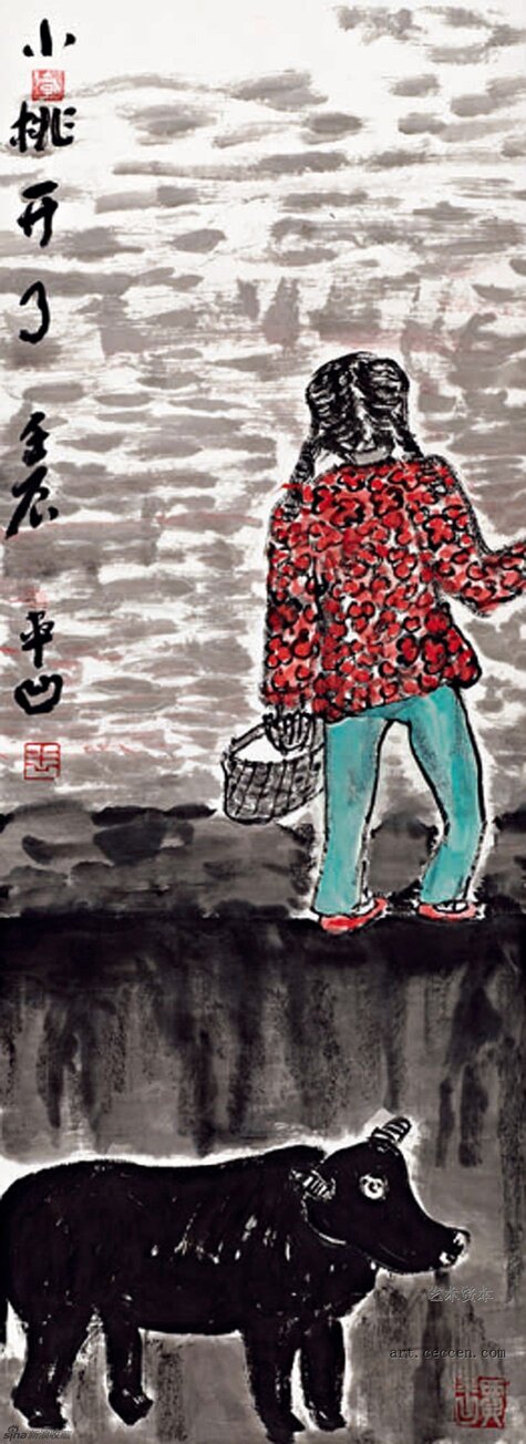 小桃开了