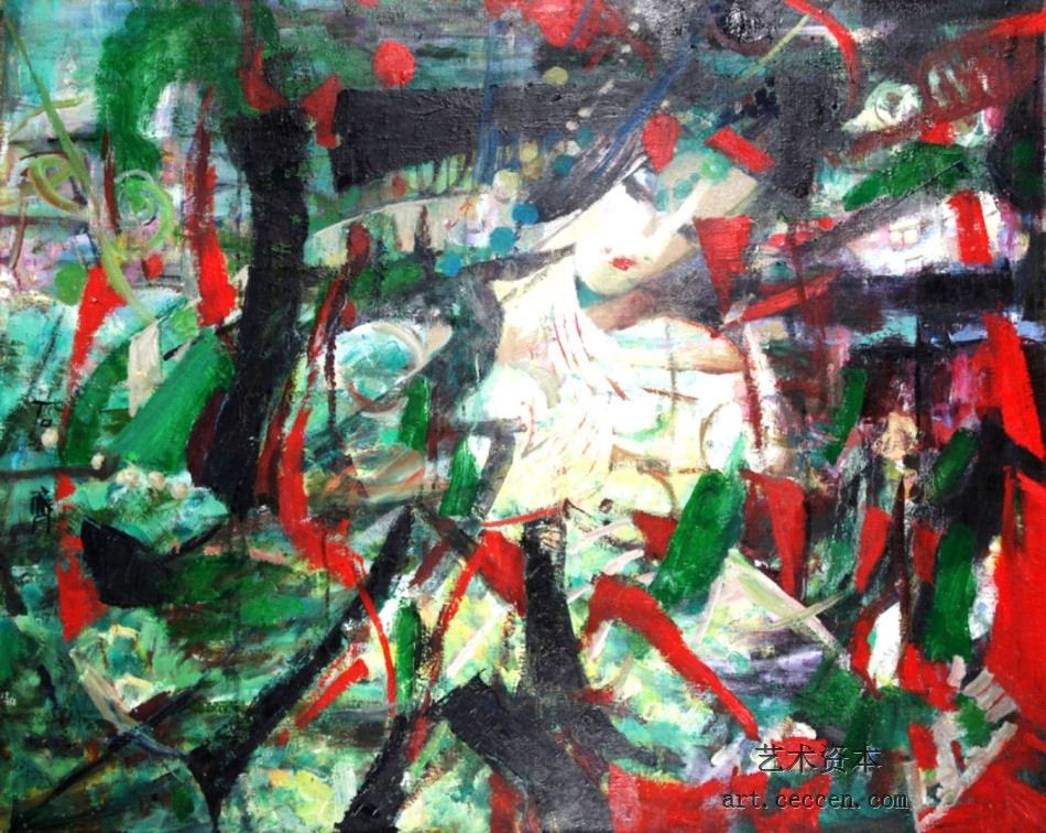 春思1988年作80X100cm