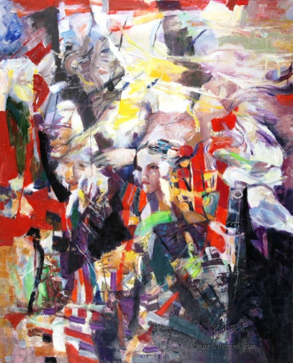 朝圣2001年作130X160cm