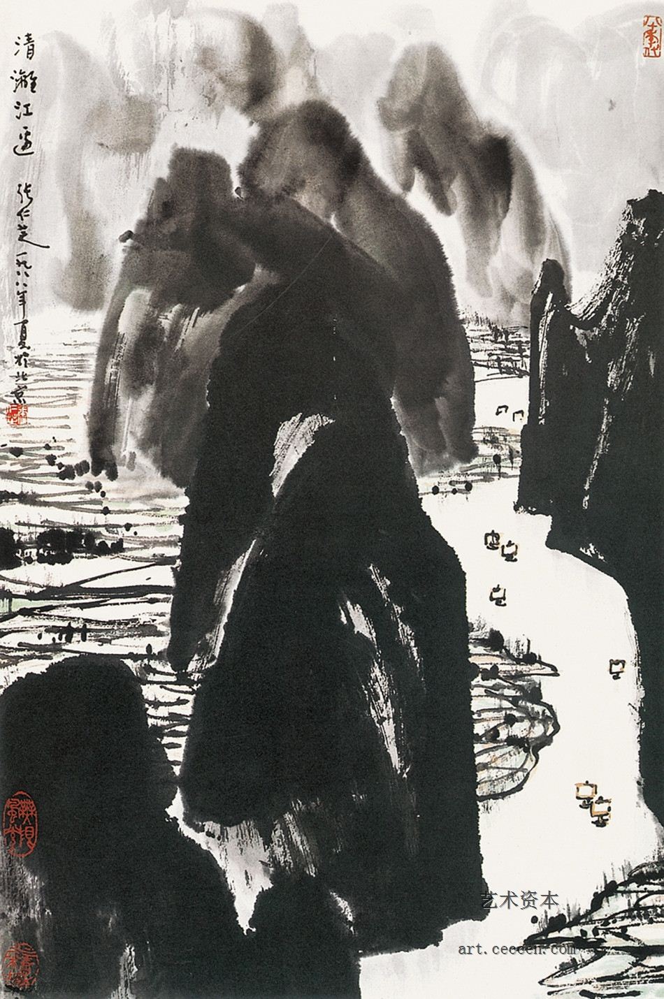 清漓江边