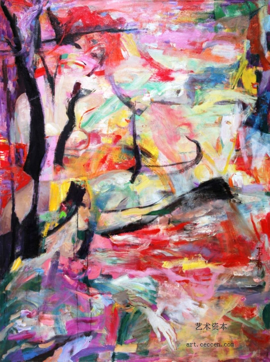 灿漫的春天2001年作112X148cm