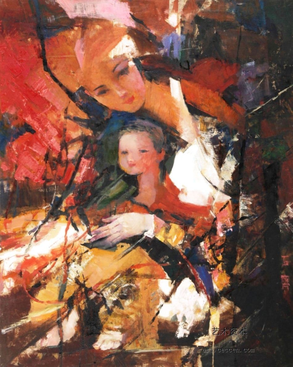 生之赞1986年作88X132cm(1)