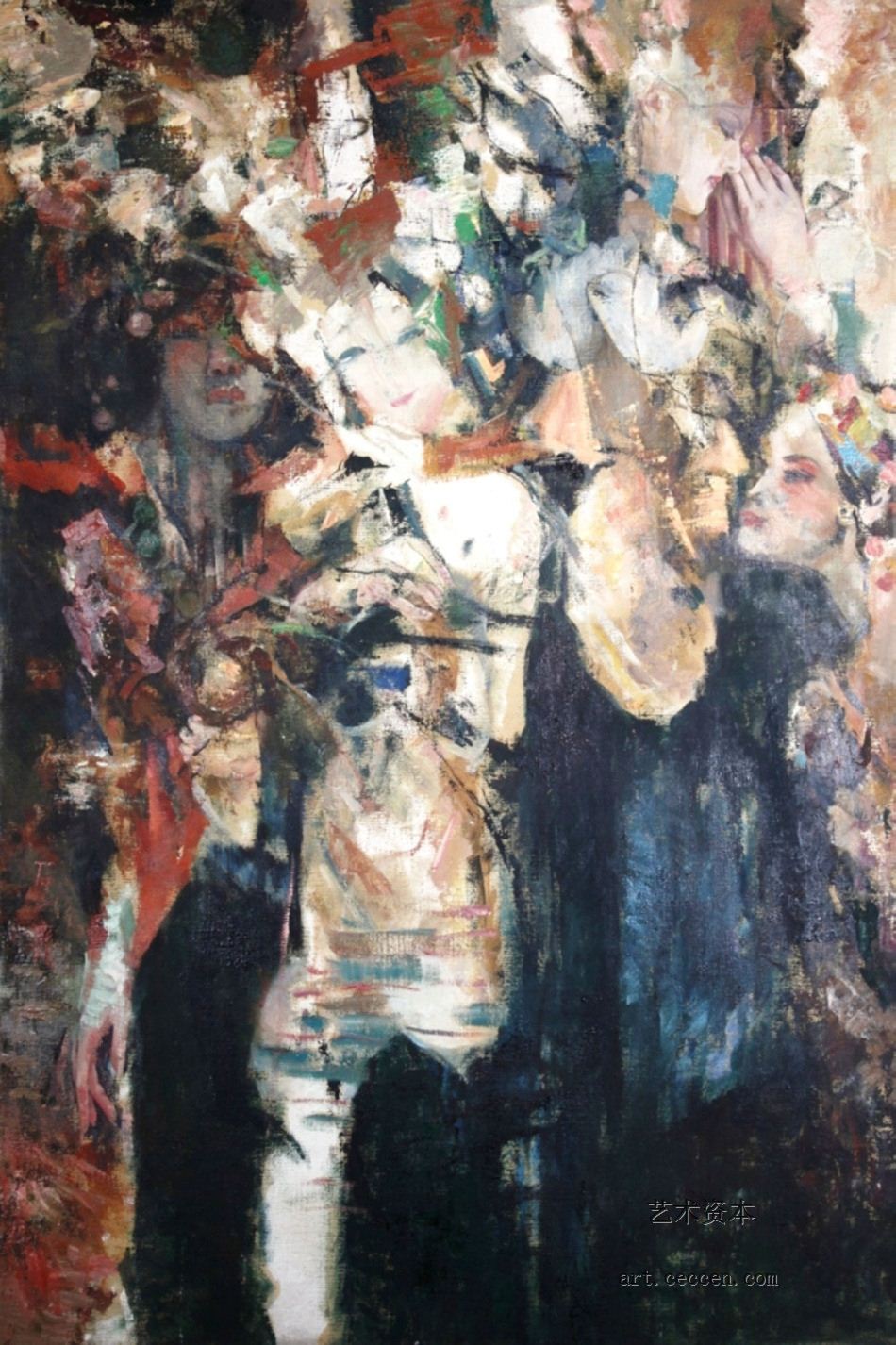 生之赞1986年作88X132cm