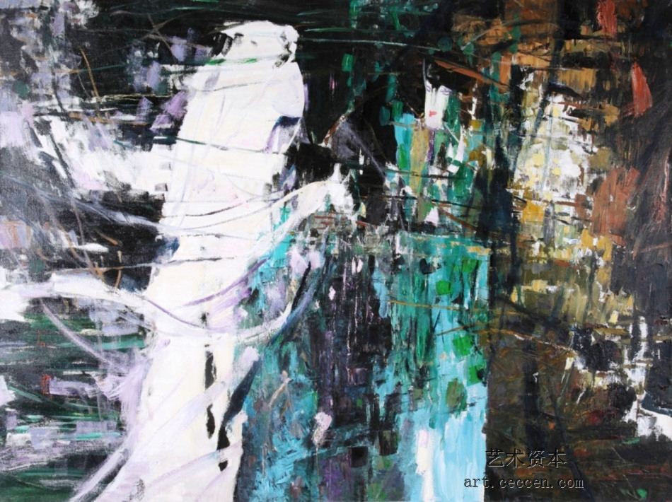 白与青1992年作112X148cm