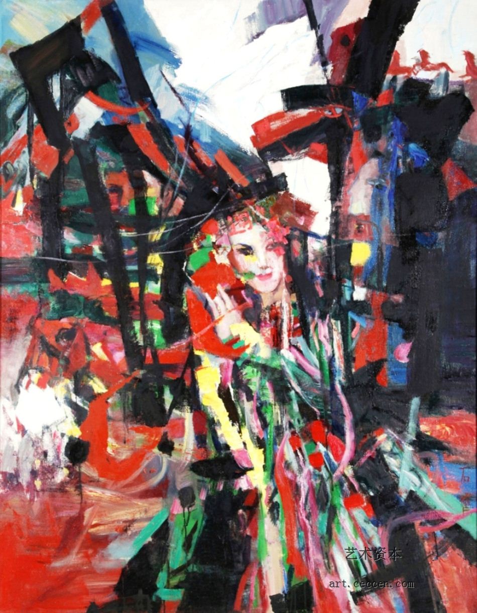 红鬃烈马2003年作114X146cm