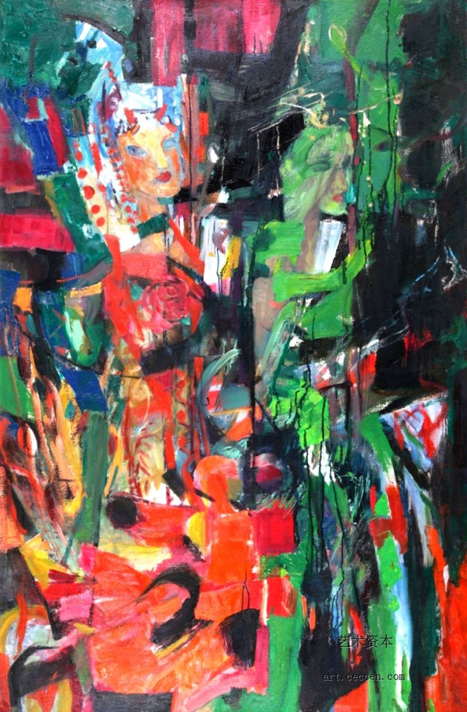 节日2001年作97X146cm