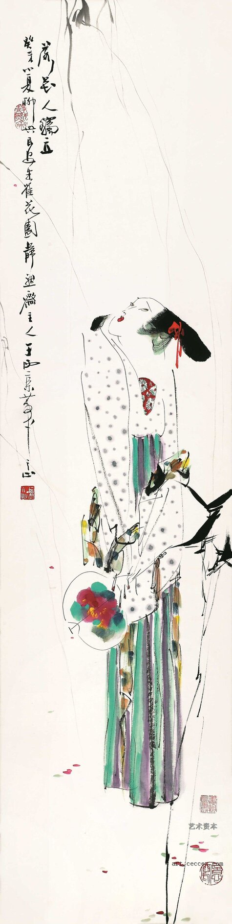 落花人独立180cm×45cm2003