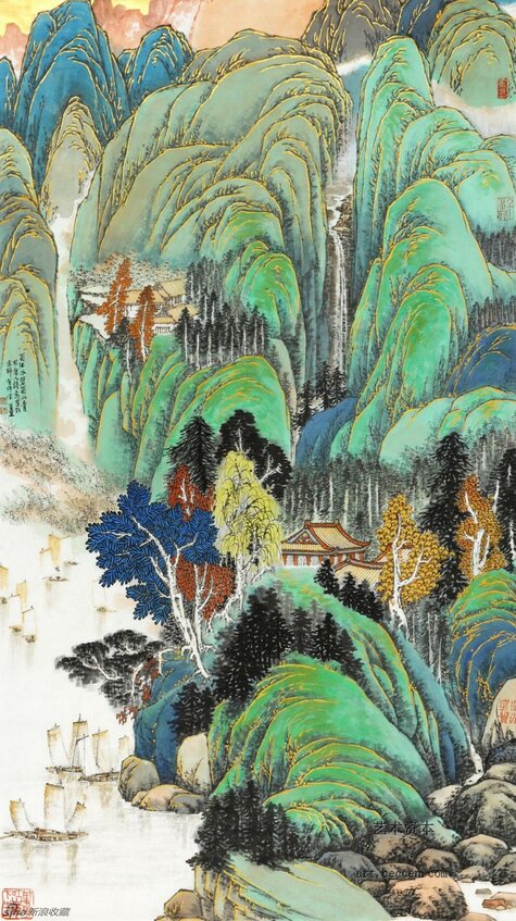 蜀江水碧蜀山青