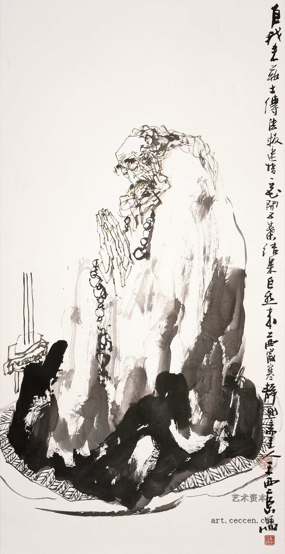 达摩造像136cm×68cm2005