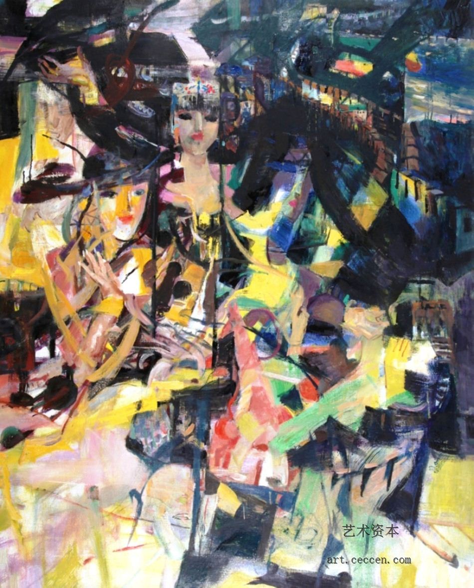 长城颂2001年作130X160cm