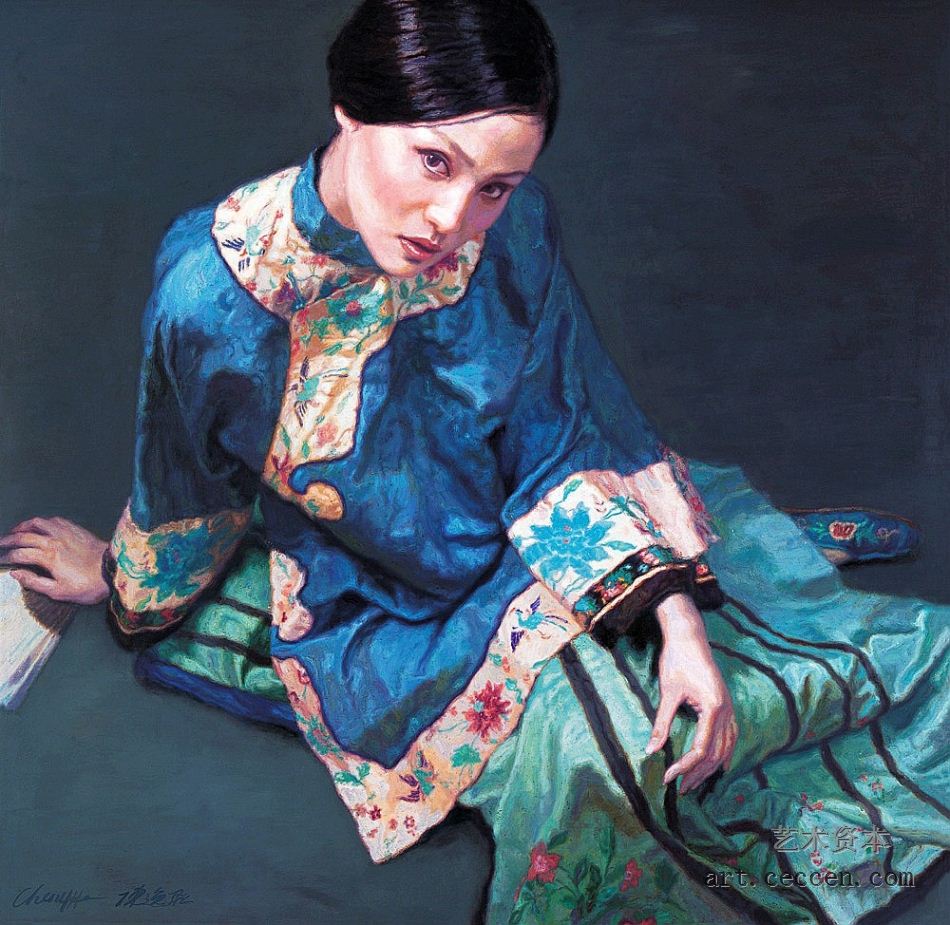 陈逸飞作品赏析：《仕女》