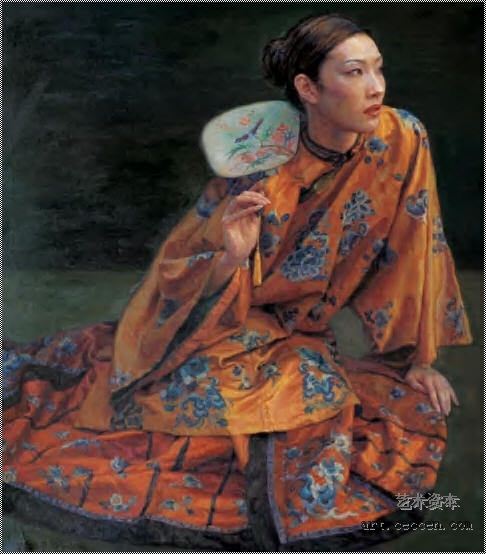 陈逸飞作品赏析：《红影》