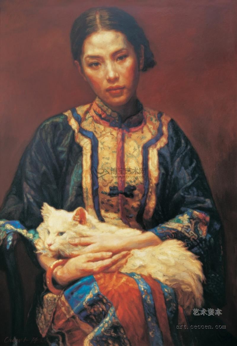 陈逸飞作品赏析：《静思》