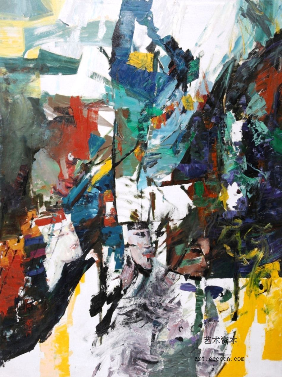 雪山群英1997年作112X148cm