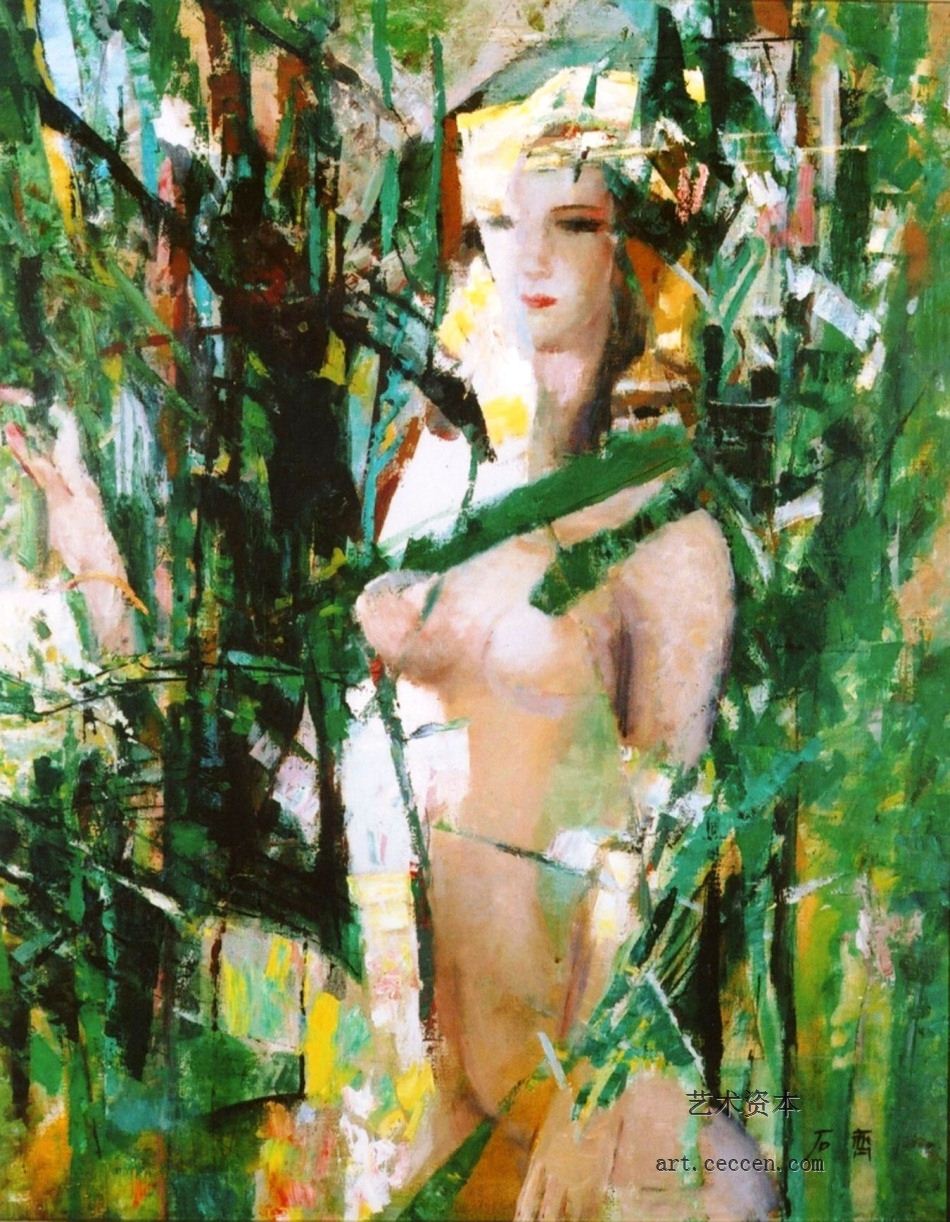 青沙帐1981年作80X100cm