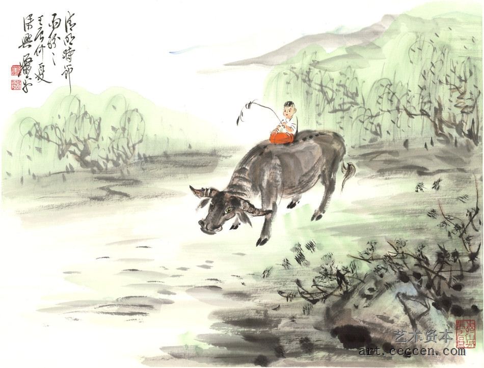 2012年萧平小品《清明时节》46x34