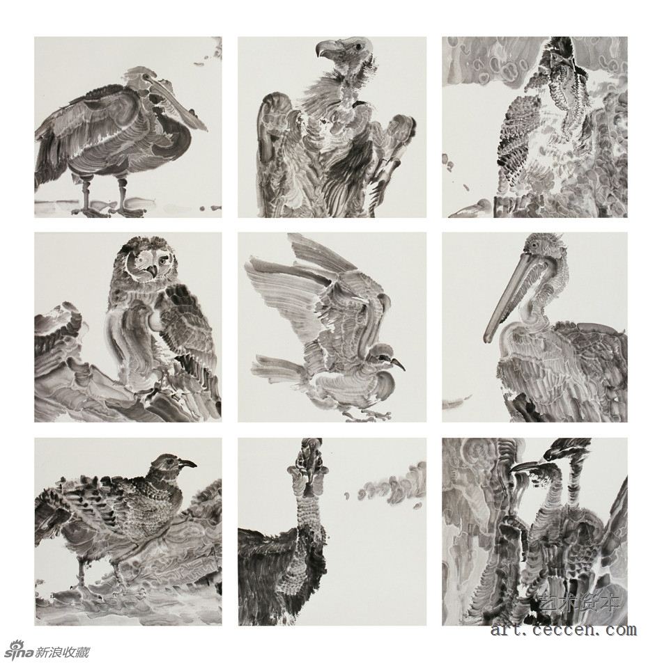 周京新-羽琳琅-160×160cm