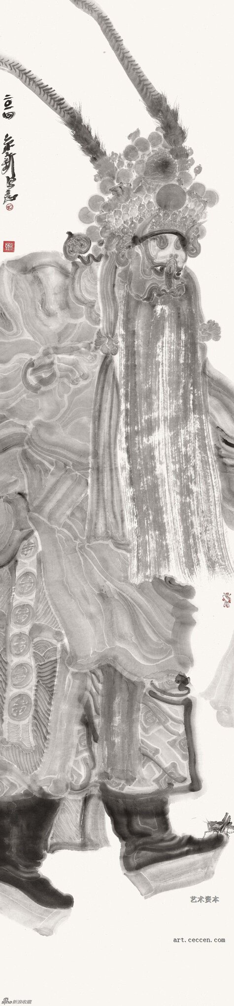 周京新-角色系列-226×53cm-宣纸水墨-2014