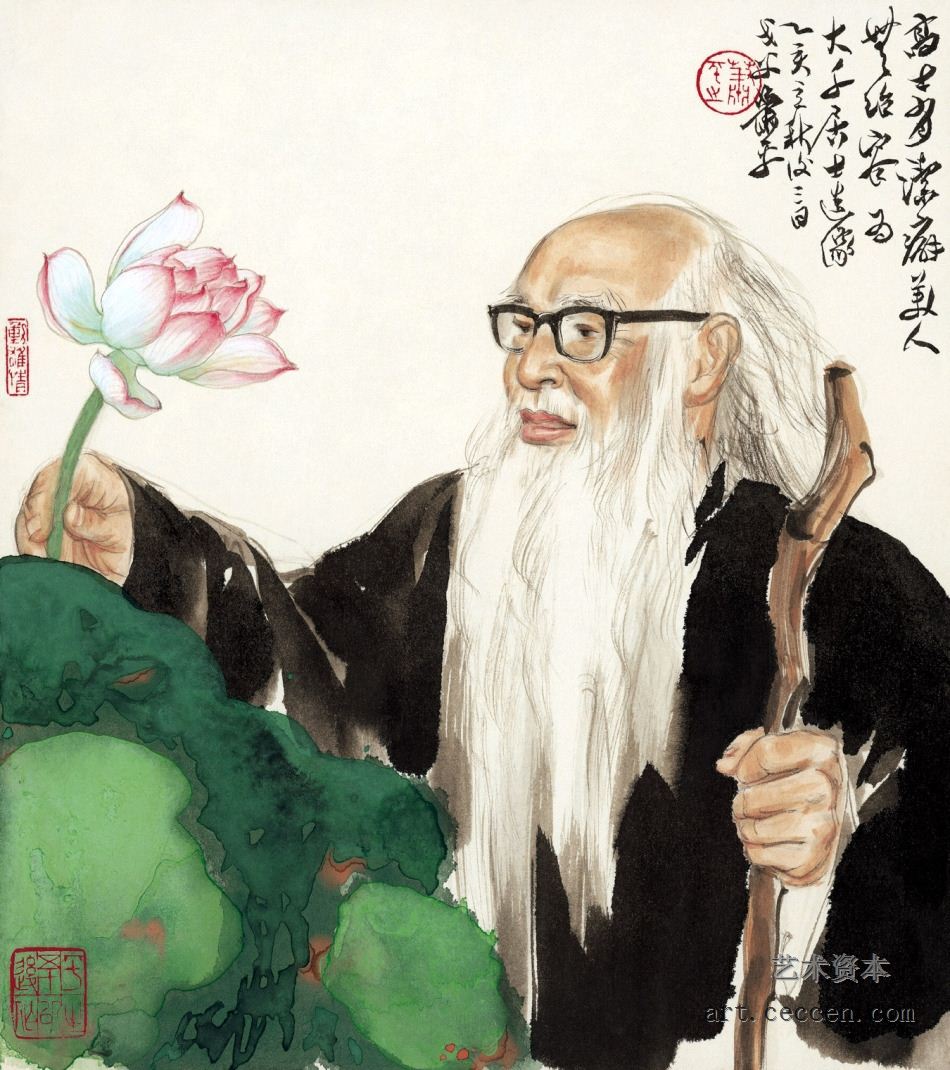 张大千造像1995