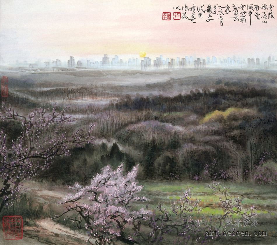 梅花山南望1995