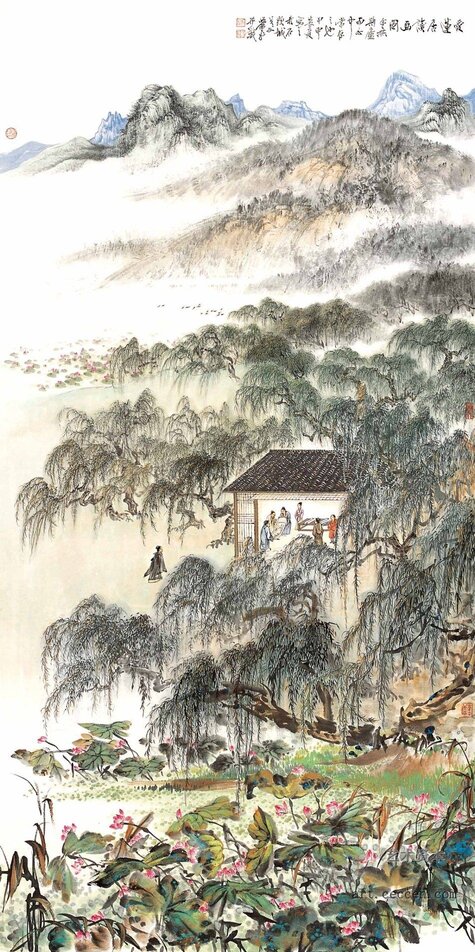 爱莲居读画图2004