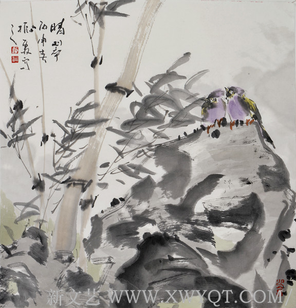 《晴翠》41x46cm